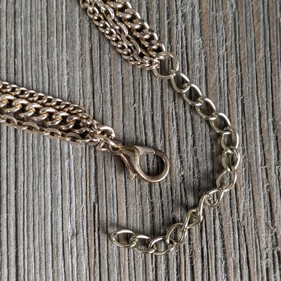 🌟 3/$15 🌟 Long Gold Tone Multi Strand Beaded Fashion Necklace w/ Tassel - Picture 5 of 8